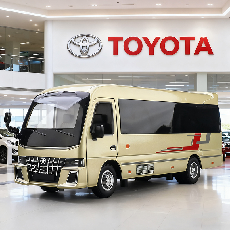 Party Games Bus - 1:33 Toyota Coaster BUS Legering Automodel