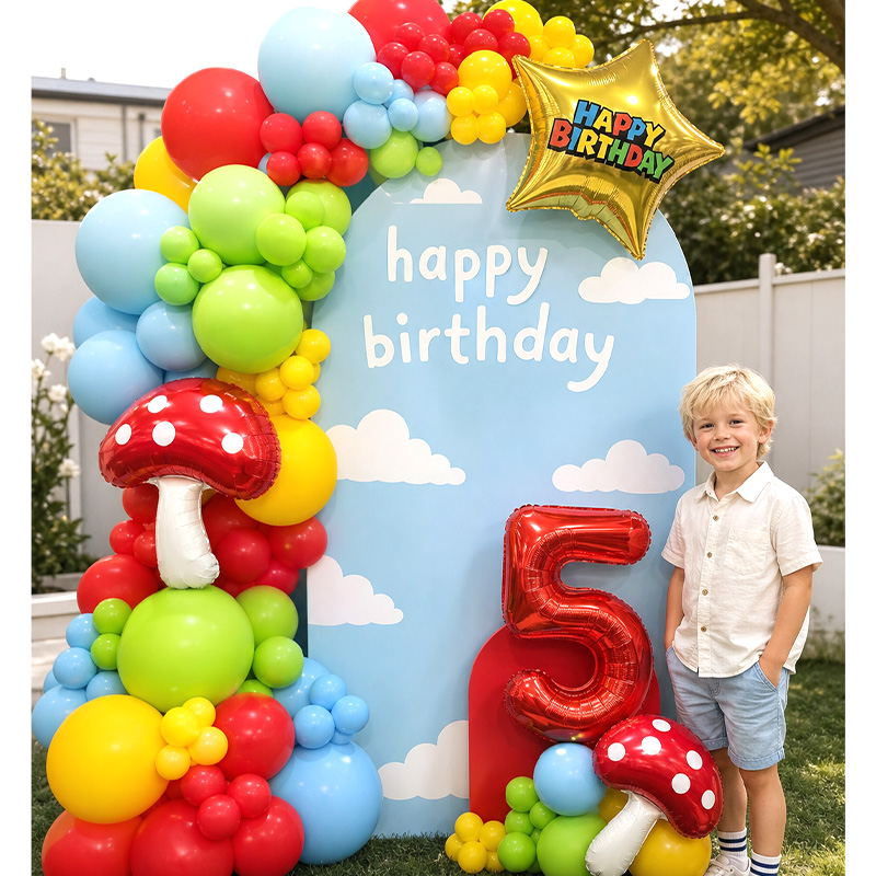 Party Games Mario - Super Bors Kinderen Videogame Ballonnenboog Boeket