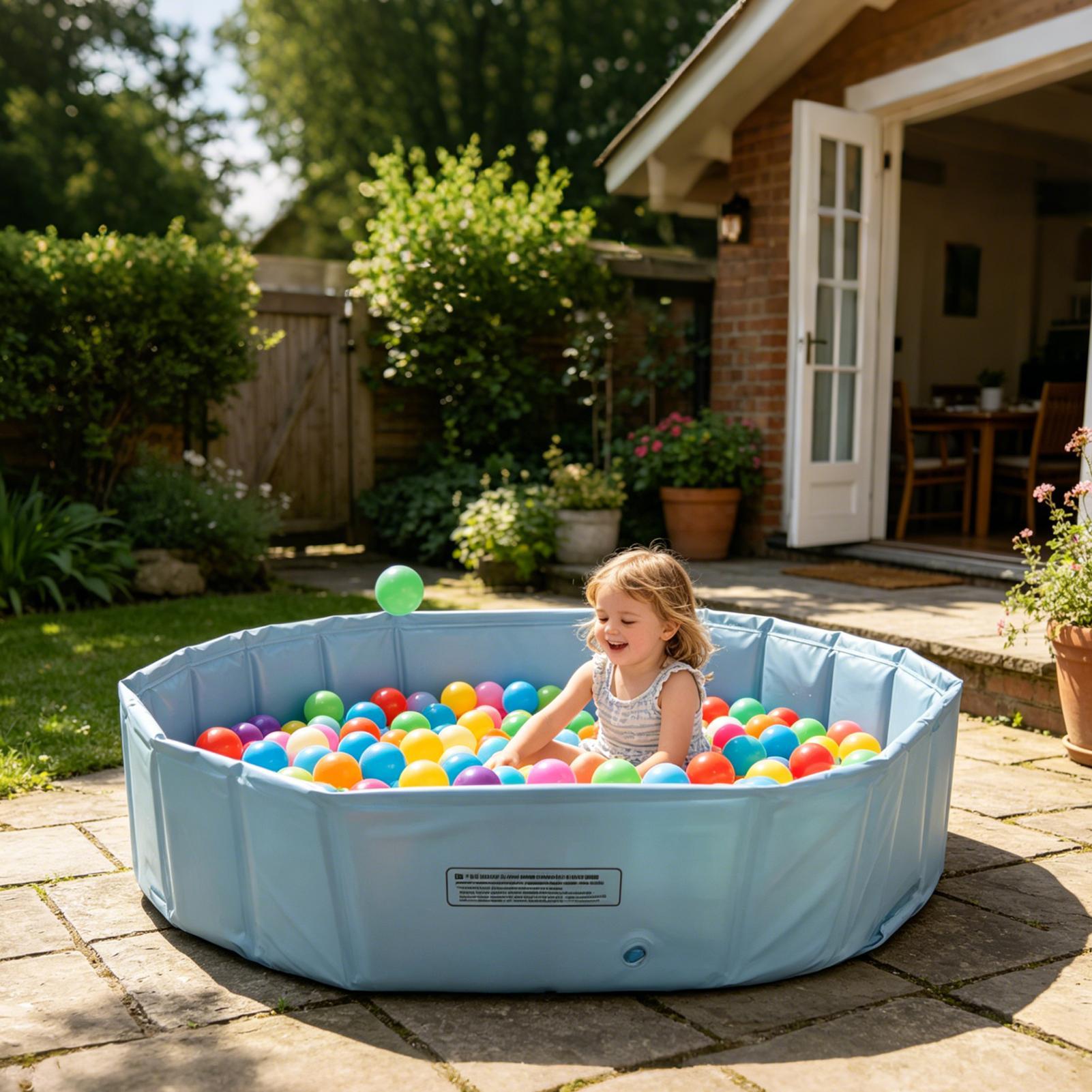 Party Games Kids Outdoor - Opvouwbaar buitenzwembad voor huisdieren, draagbaar kinderzwembad