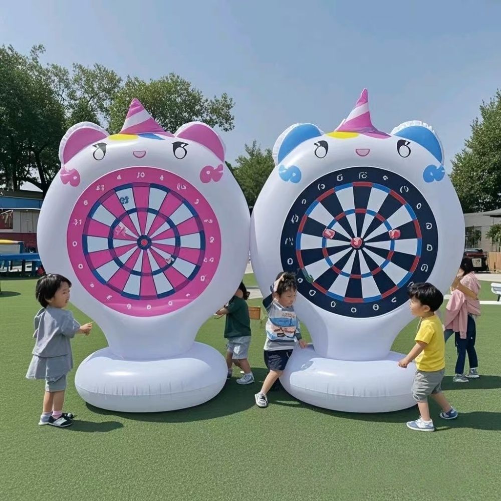 Party Games Kids Outdoor - Opblaasbare Eenhoorn Gooien Spel Doel Kleverige
