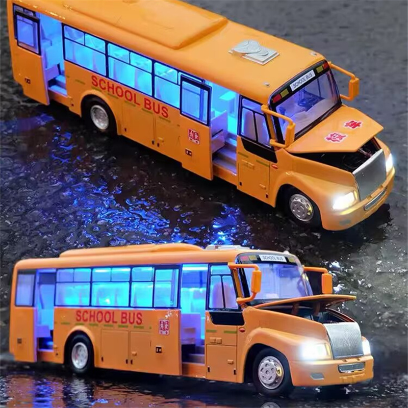 Party Games Bus - 1/32 Legering Amerika Schoolbus Model Diecasts