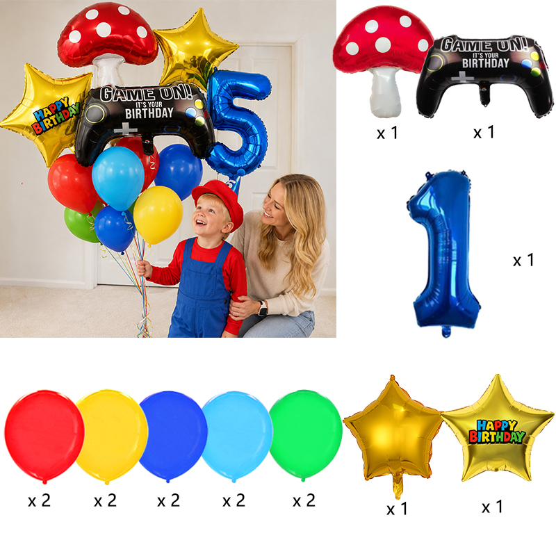 Paddenstoel Ster & Gamecontrol - Party Games Mario recensie en prijs