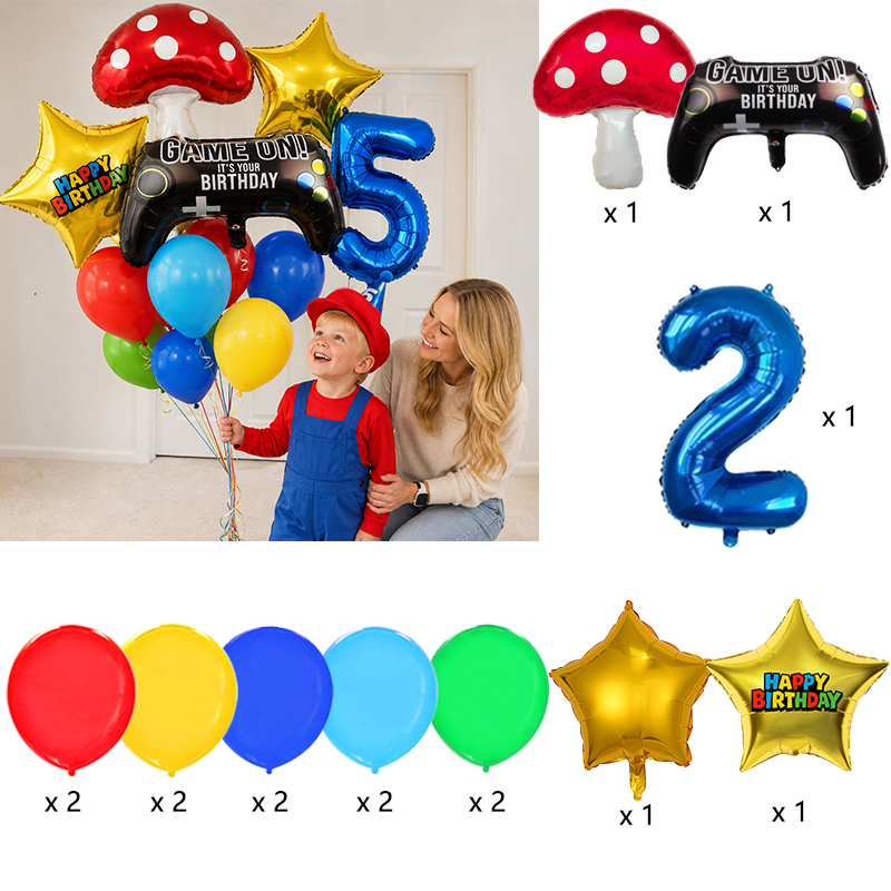 Paddenstoel Ster & Gamecontrol - Party Games Mario recensie en prijs