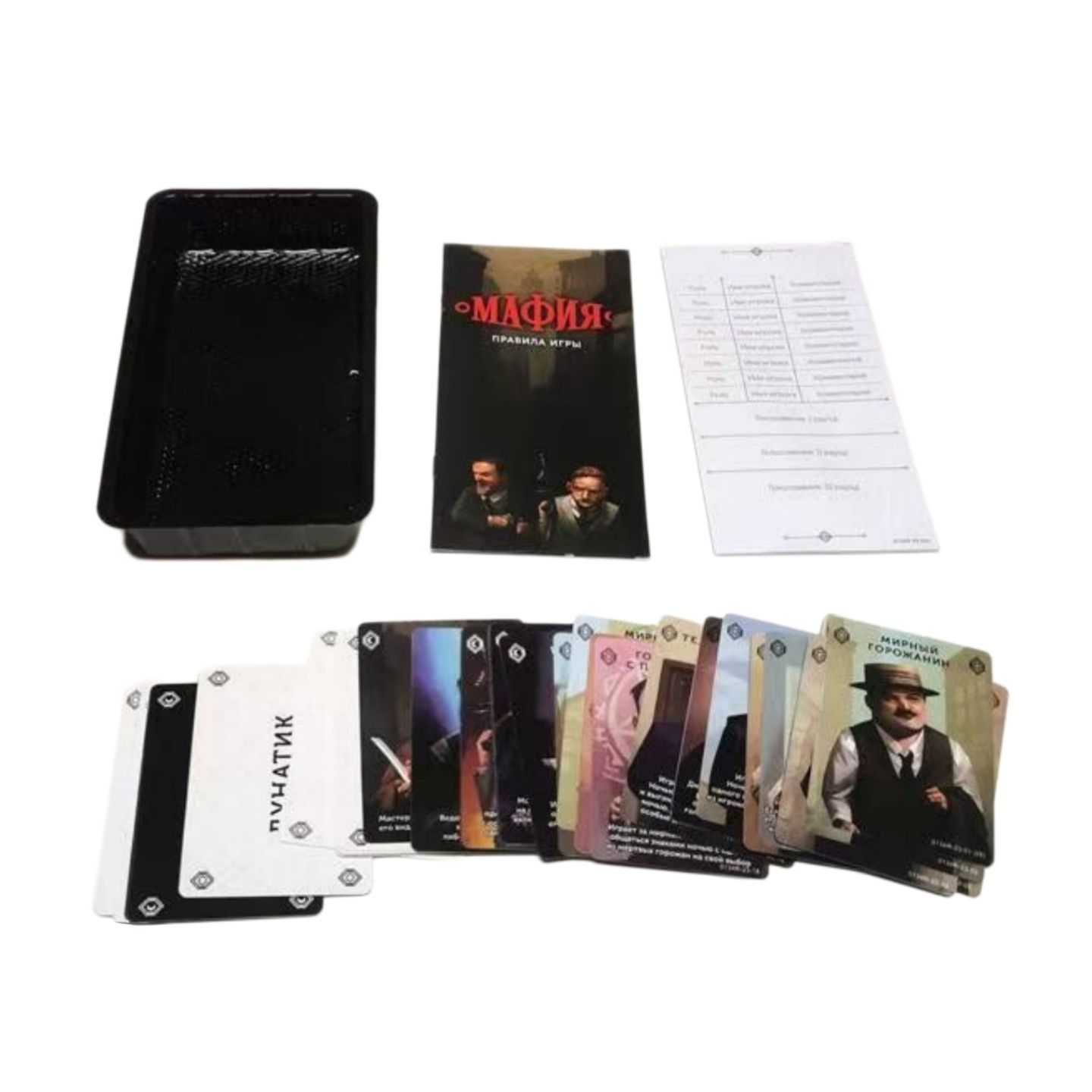 Russisch-talig maffia-kaartspe - Party Games Mafia recensie en prijs